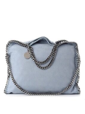 Stella McCartney Light Blue Falabella Chain Shoulder Bag